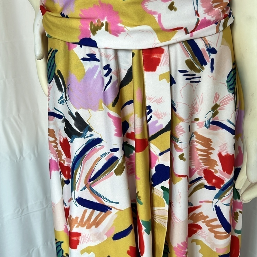 ISLE by Melis Kozan Floral High-Low Wrap Style Maxi Dress - Picture 5 of 9